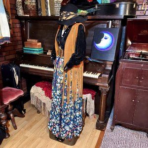 Floral Boho Hippie Tiered Festival Skirt